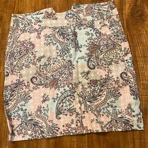 Very lightly worn, Talbots paisley skirt